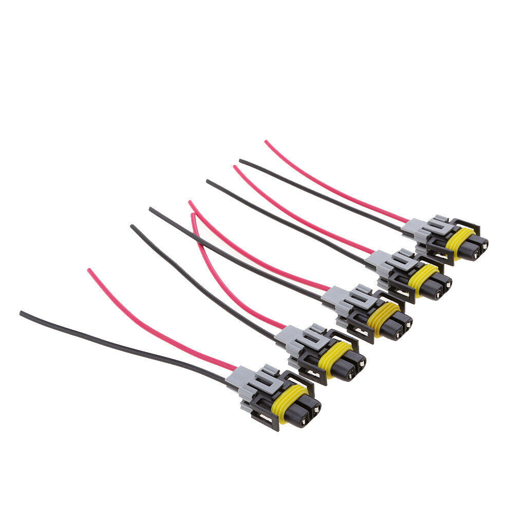 5pcs H11 Male Connector Wiring Harness Cable Car Headlight Plug