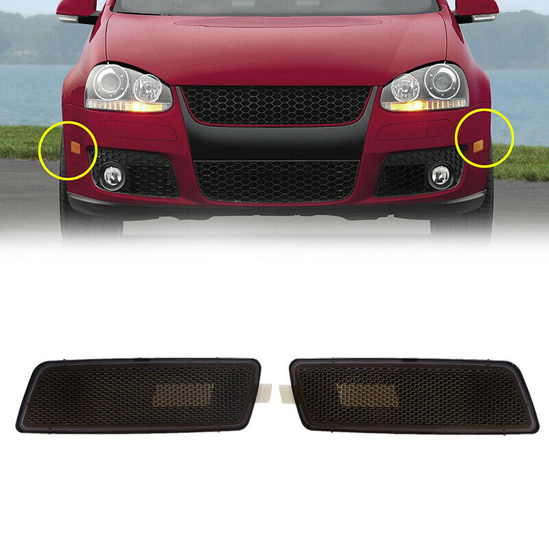 2x Turn Marker Light Lamp Housing For VW Golf/R32/GTI/Rabbit/Jetta MK5 2005-2010