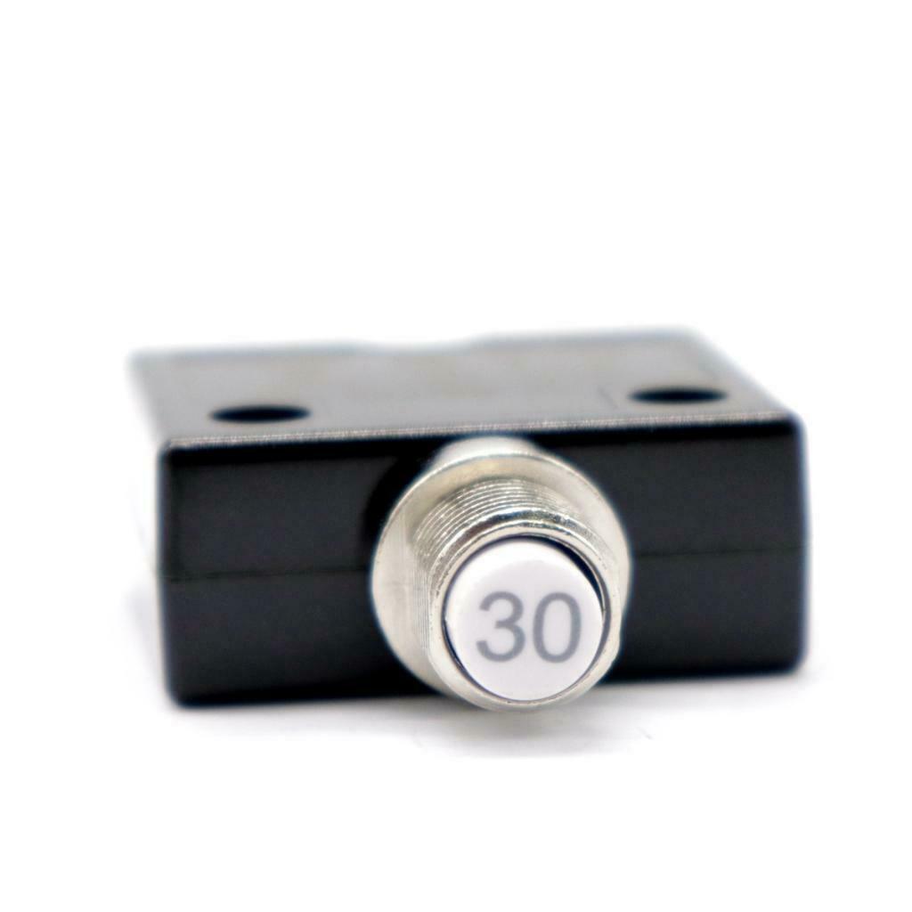 50V DC Push Button Circuit Breaker Manual Overload Protector Switch Fuse
