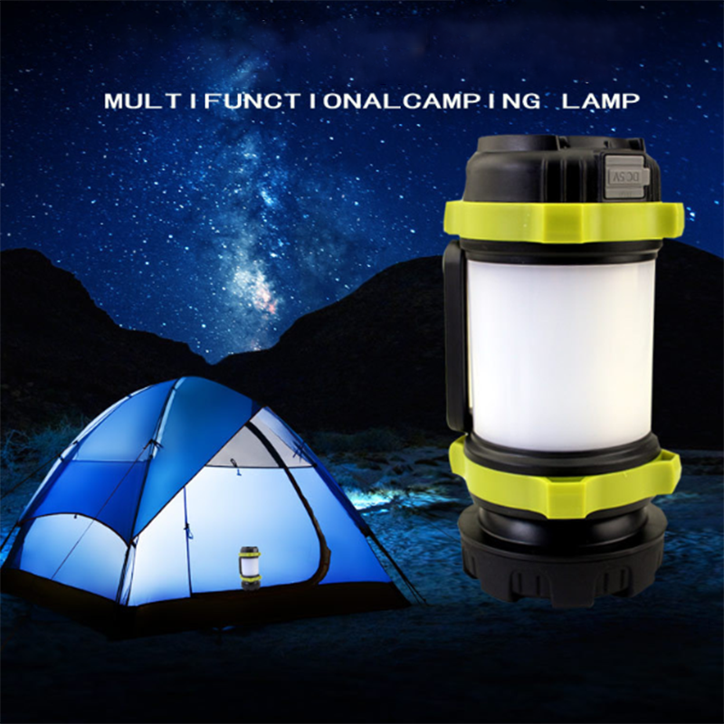 LED USB Rechargeable Emergency Lantern Camping Hiking Tent Ceiling Light Lamp