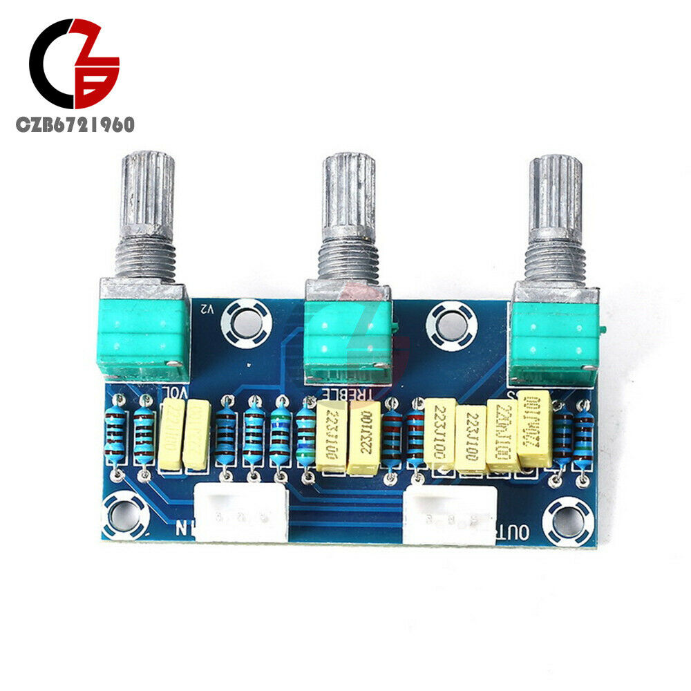1PC XH-M802 Passive Tone Volume Bass Treble Preamplifier Speaker Control Board