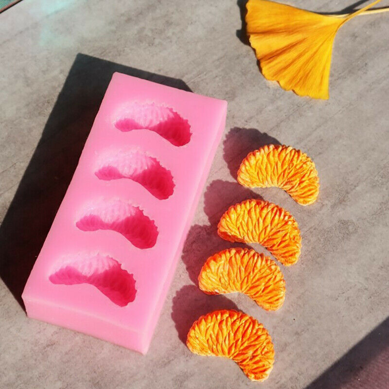 Orange Petal Silicone Molds Soap Candle Making Dessert Baking Home Decora.l8