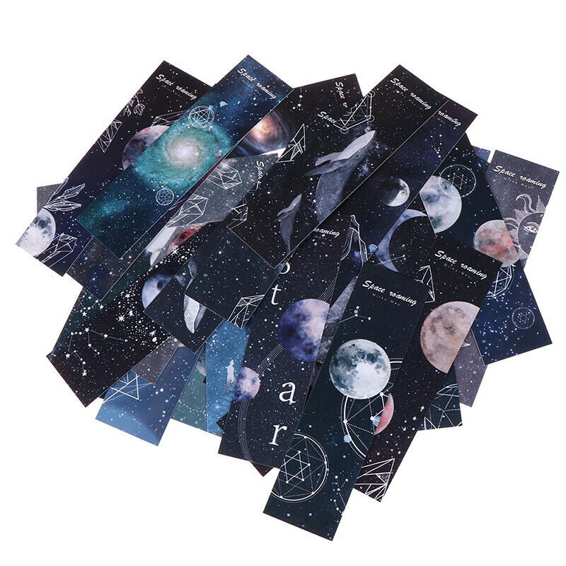 30pcs/lot Roaming space Paper bookmarks stationery book holder message ca.l8