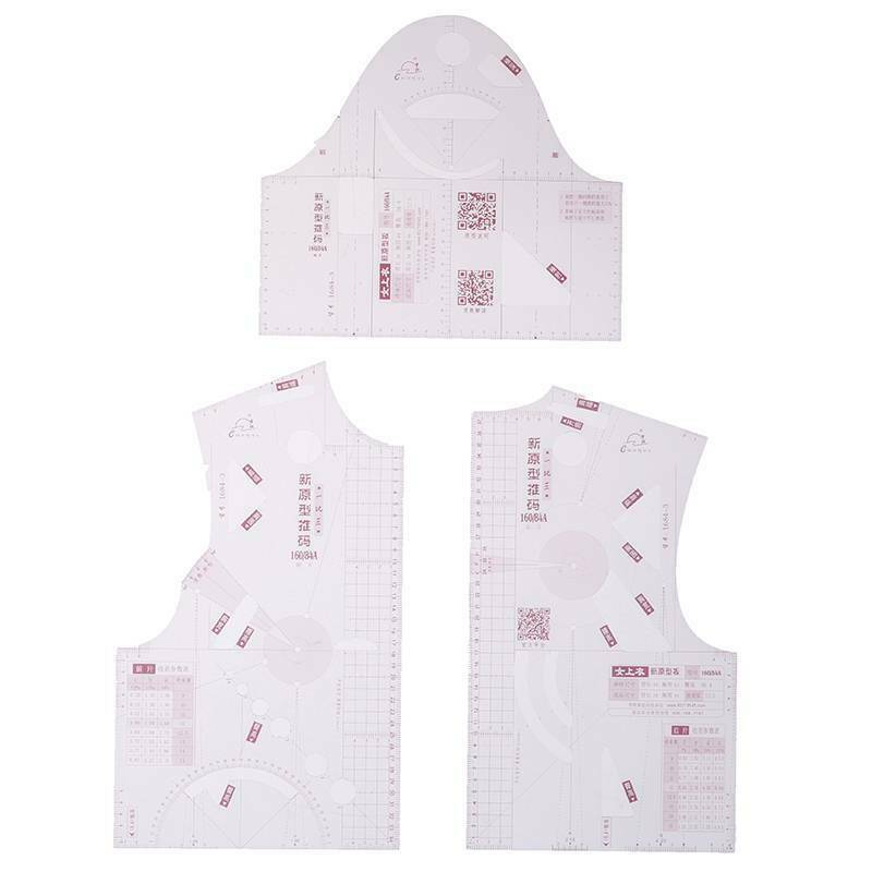 1:3 Women Cloth Design Ruler Drafting Template Garment Craft Prototype Rul.l SJ
