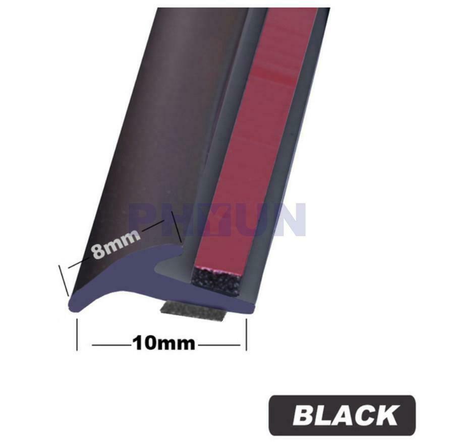 Universal 5M Dualside adhesive tape Car Rubber Sealing Strip Slanted T-Type Seal