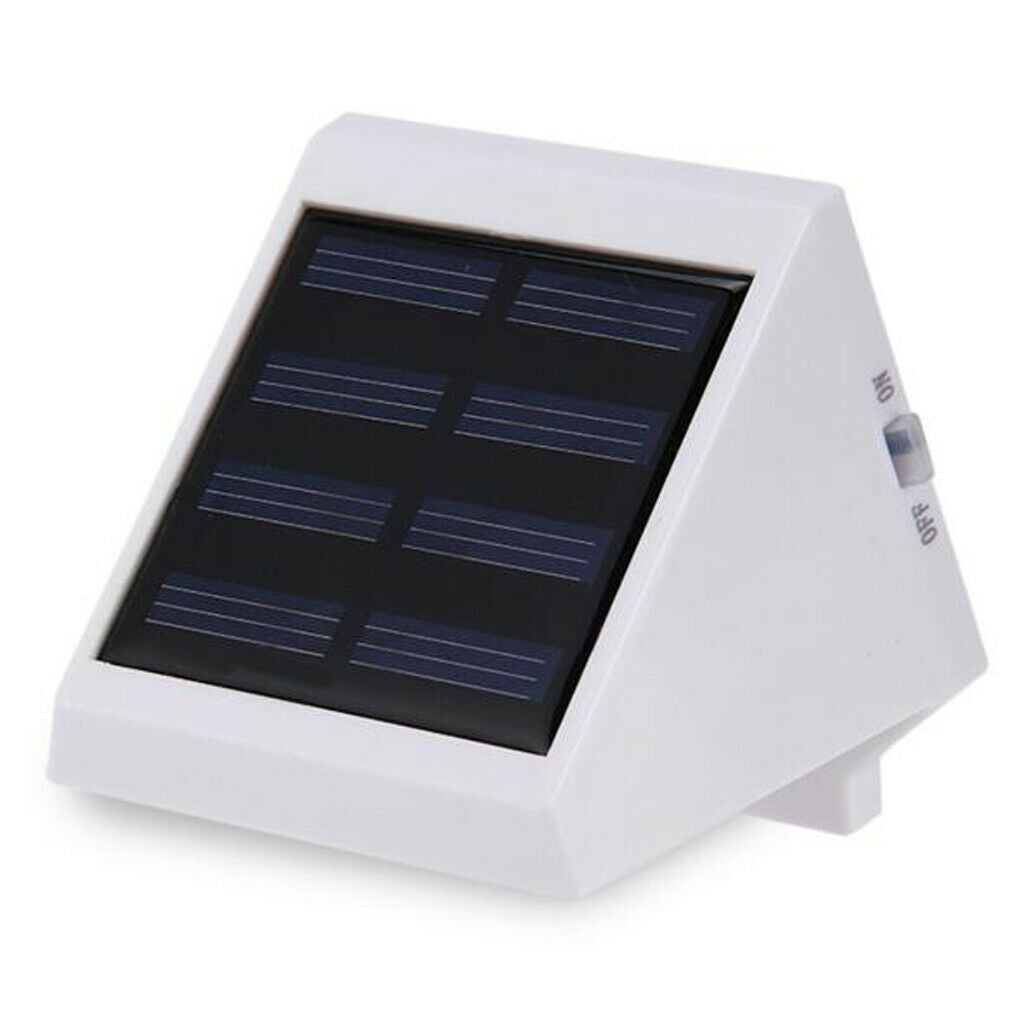 Solar Powered Lights Outdoor Wall Sconce 4 LED Wall Washer Fence Street