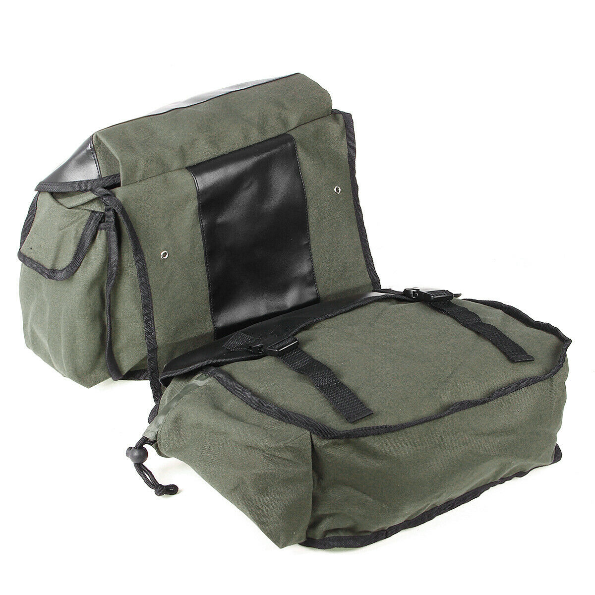 26L Universal Canvas Motorcycle Side Saddle Bag Pannier Luggage Storage