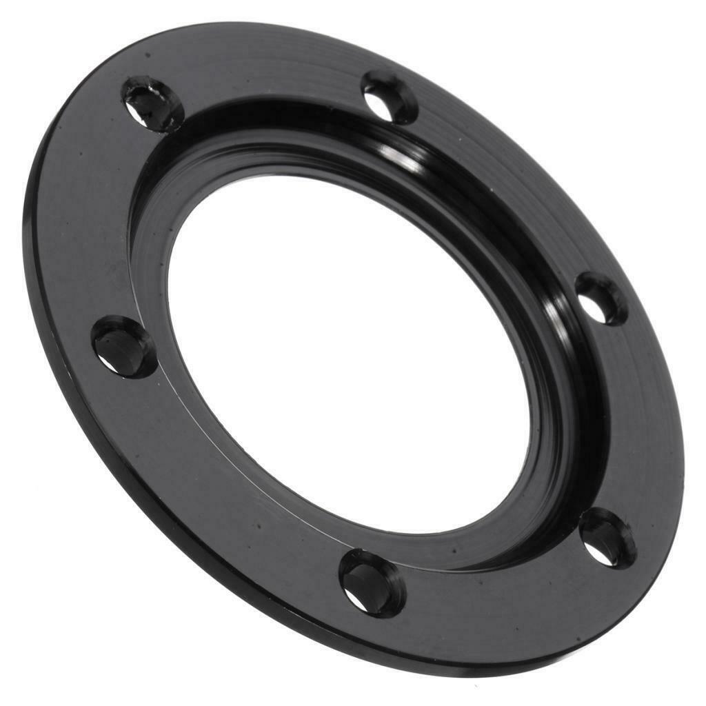 Black 70mm Steering Wheel Horn Button Ring with 6 Bolts