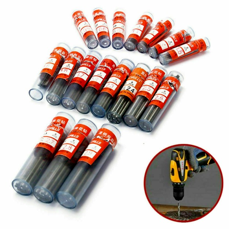 60x Micro HSS Straight Shank Twist Drill Bits Steel Tool Set 0.5mm-1.2mm