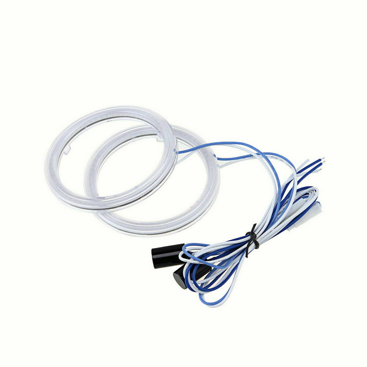 2Pcs 80MM 12V CAR LED Headlight COB Angel Eyes Halo Ring Light DRL Waterproof