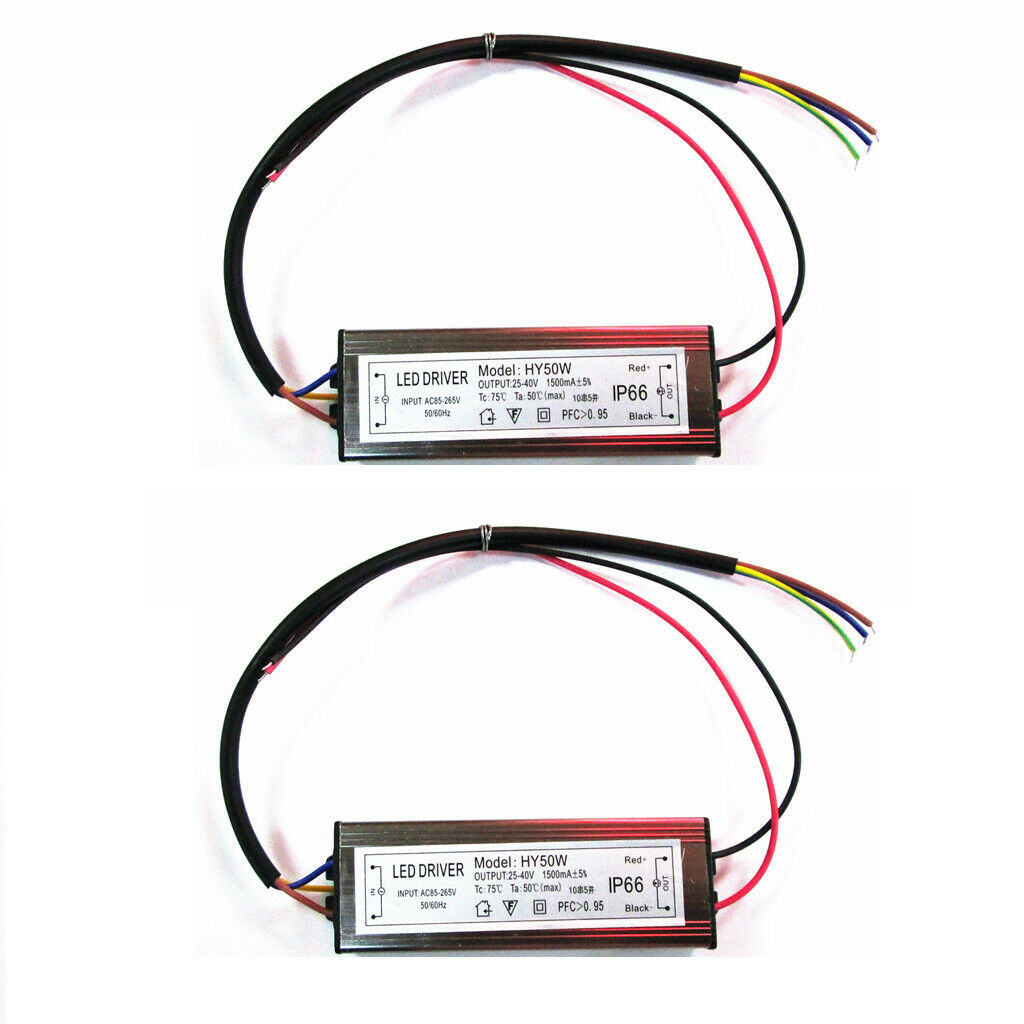 2pcs X LED Transformer Power Adapter 50W  Converter Box