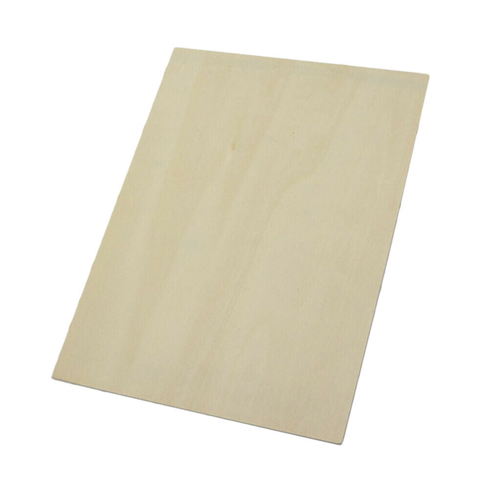 Rectangle Unfinished Wood Craft for DIY Kid Creative Pyrography Art 30x22 cm