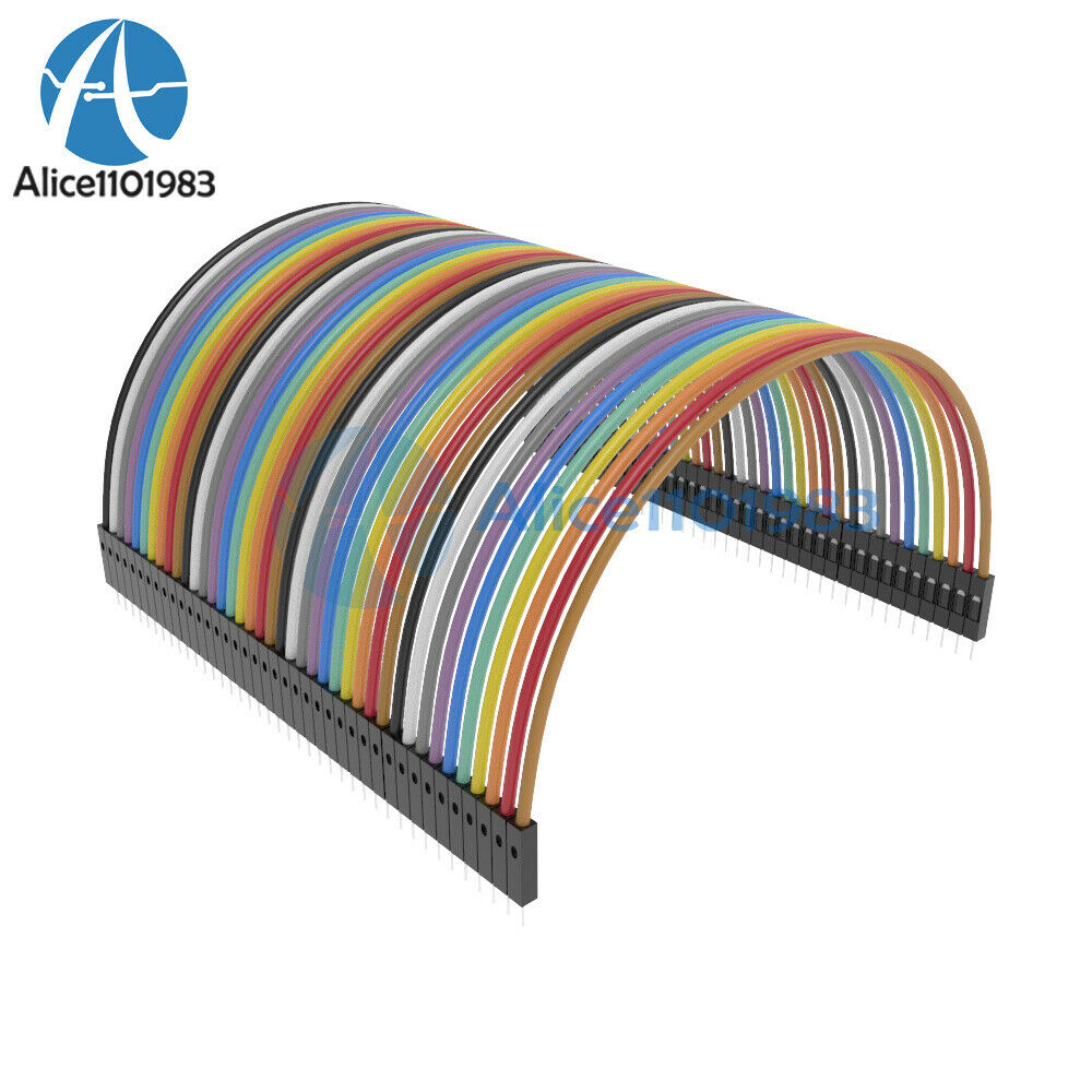 Durable 40pcs Dupont 10CM Male To Male Jumper Wire Ribbon Cable for Breadboard