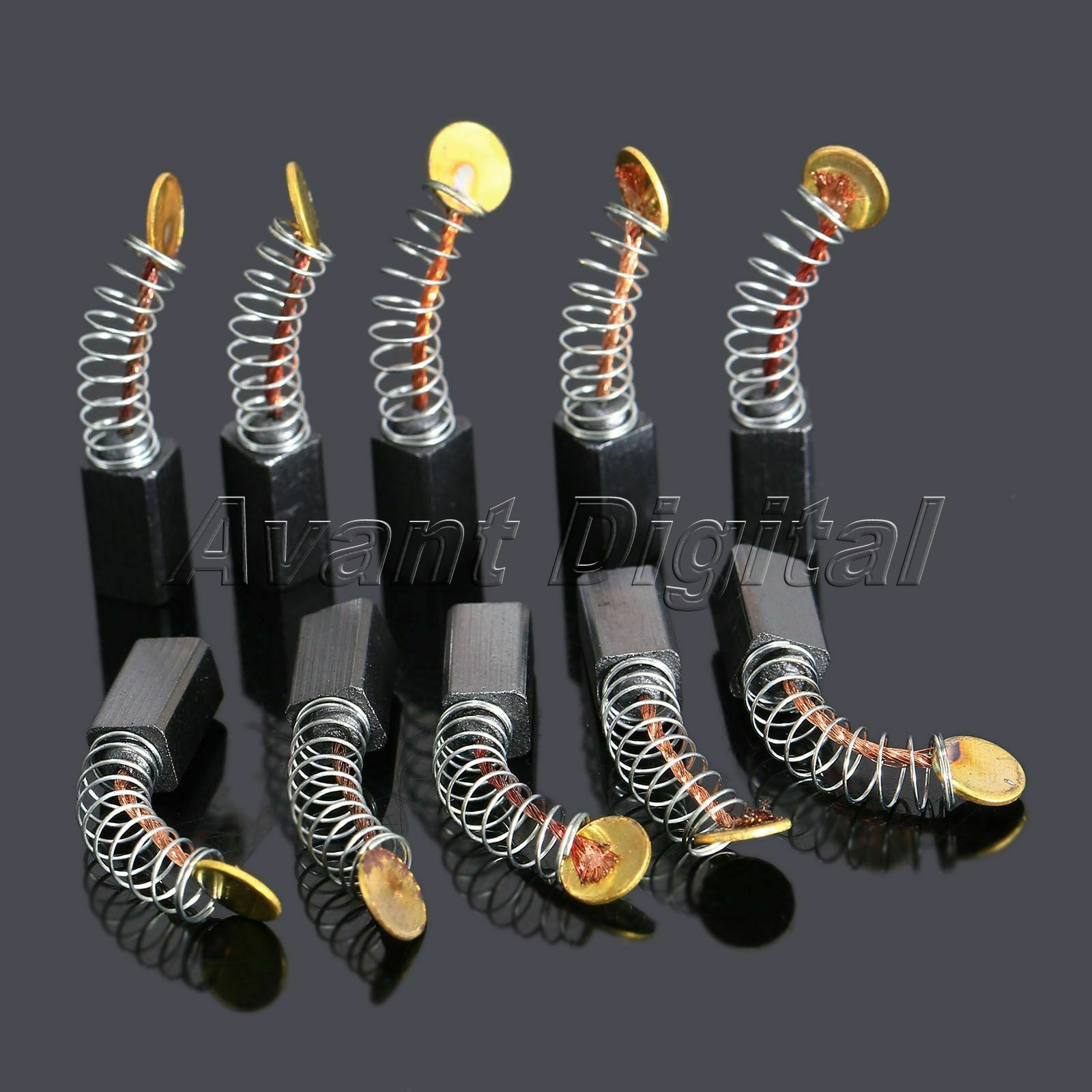 10Pcs Carbon Brush for Generic Electric Motor Micromotor 0.20"x 0.20"x 0.35"