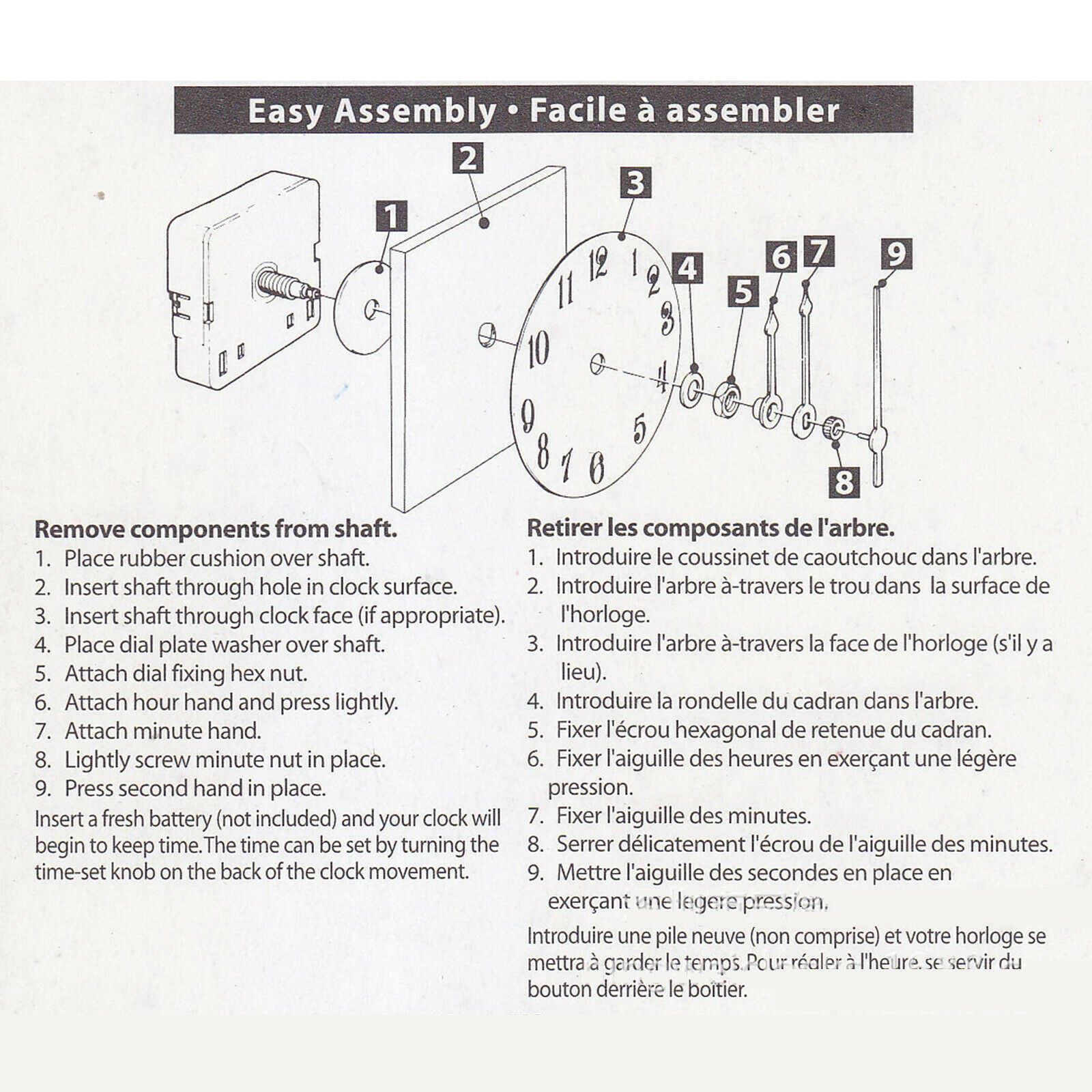 Clock Movement Mechanism Clock Repair Parts Replacement DIY Silent Sweep