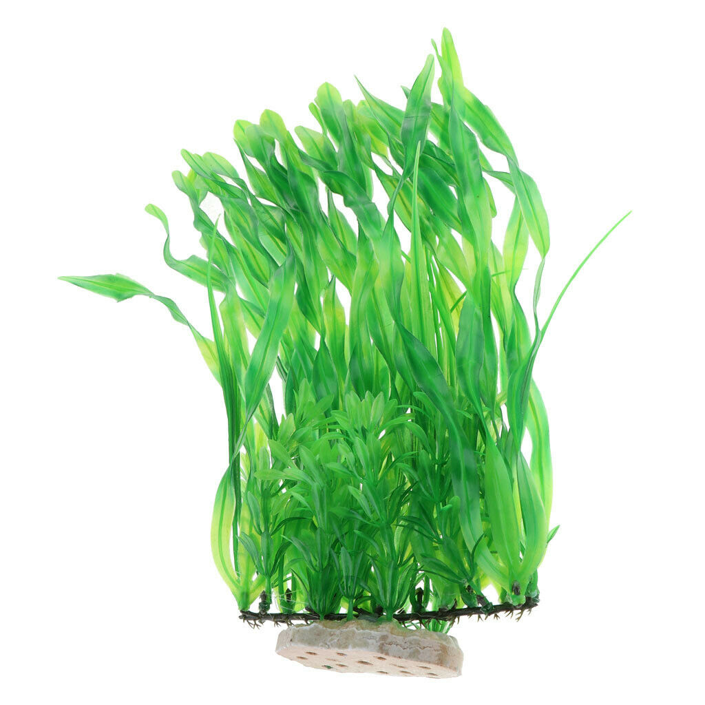 Pack of 2 Artificial Aquarium Fish Tank Plants for Home Office Aquarium