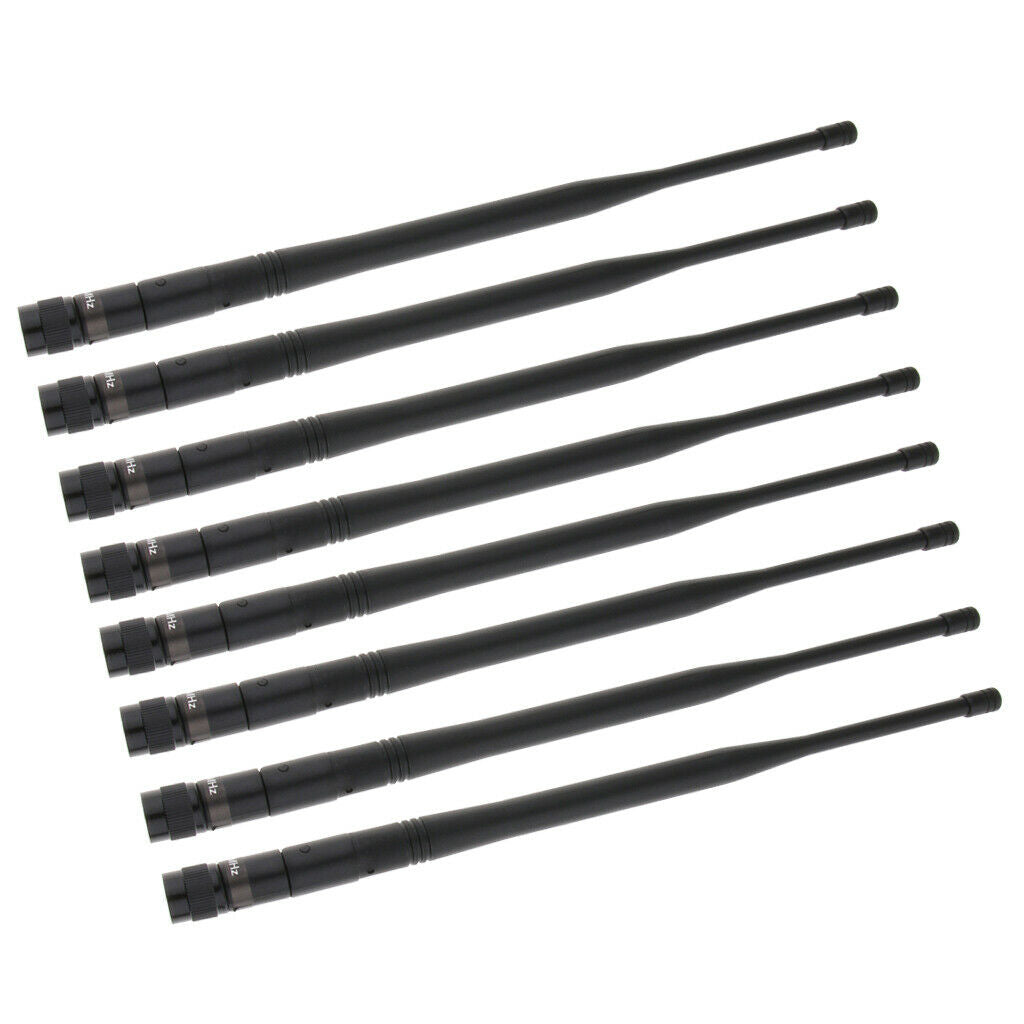 8x DIY UHF Microphone Mic Connector Antenna Signal Line Black, Wireless