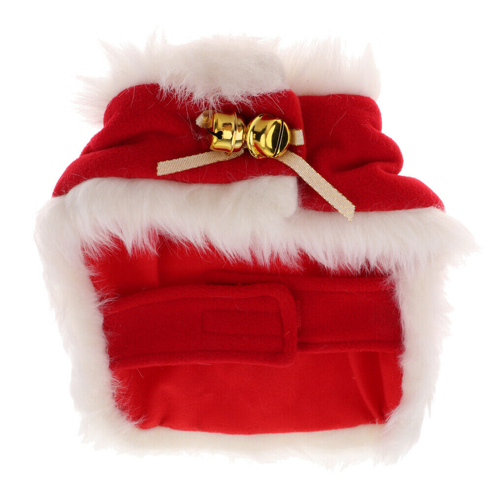 Cat Dog Christmas Cloak - Cat Dog Costume Santa Cloak for Kitty Cat Dog, Red