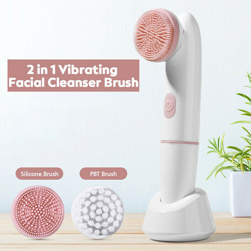 Electric Face Cleansing Brush For Facial Wash Sonic Vibration Massage ToolBDAU