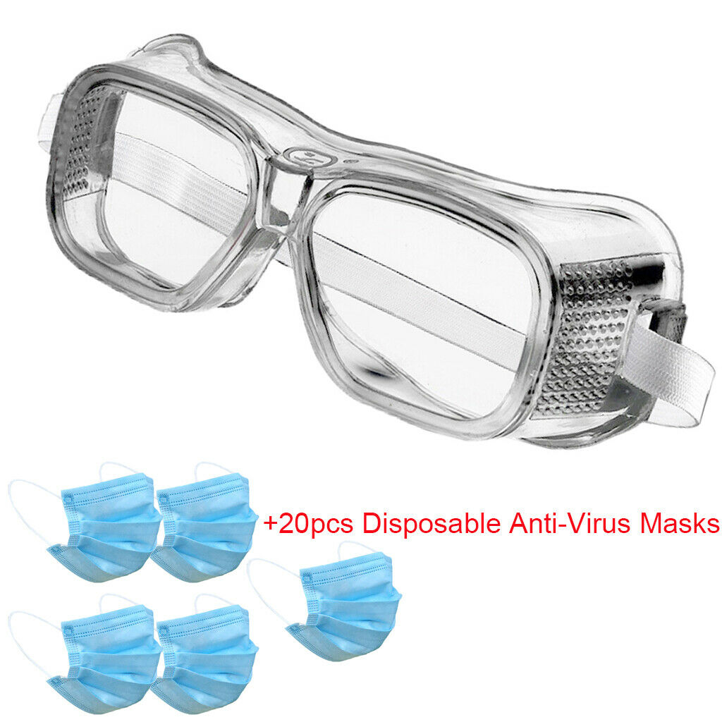 Anti-Scratch Work Goggles Anti-impact Clear Over-Glasses Anti-fog Cycling
