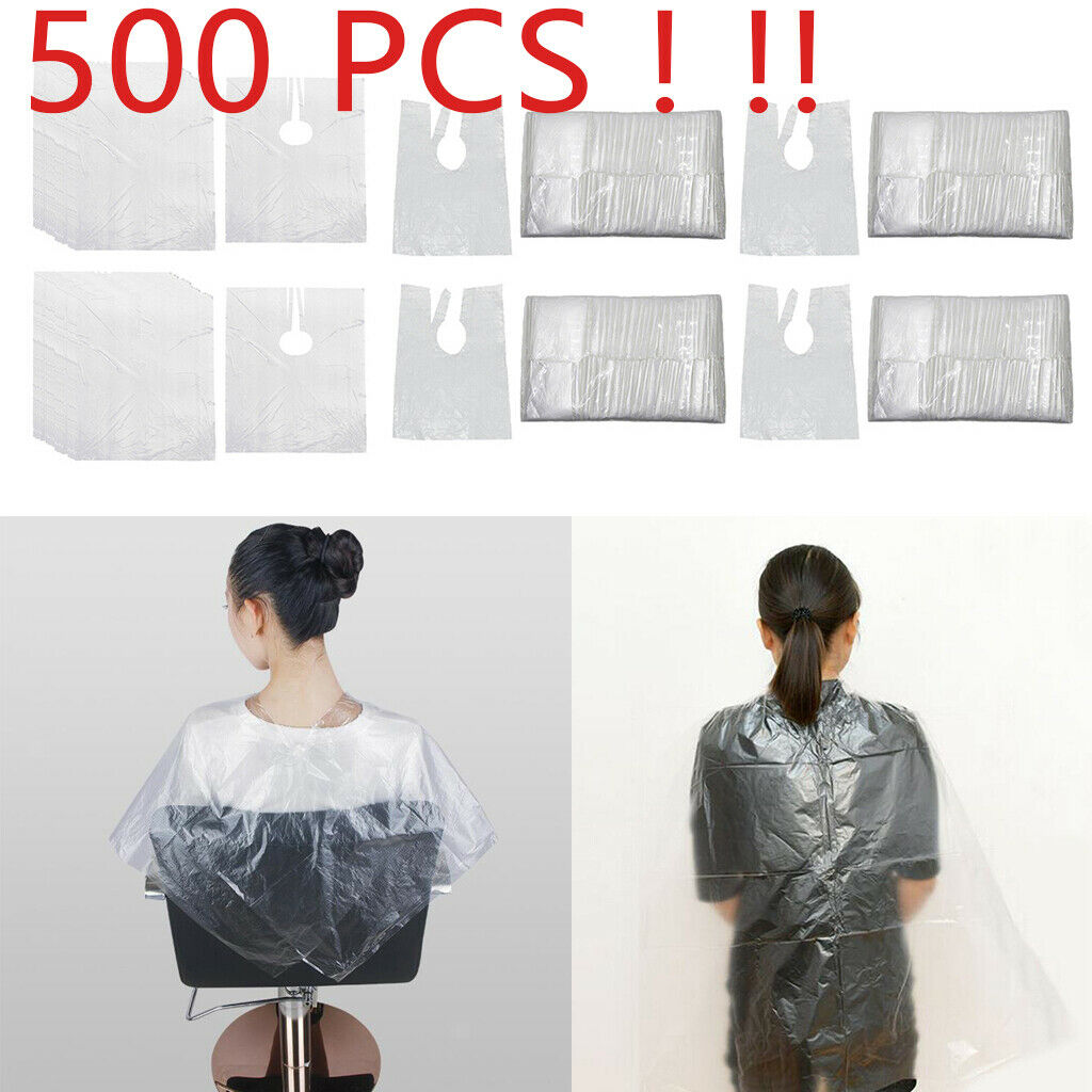 500x Salon Hair Cutting Capes Gowns Hair Dyeing Barber Shop Aprons Bib Cover