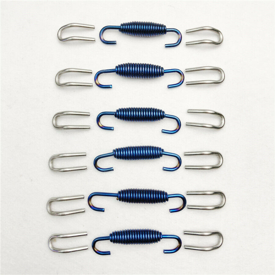 18* Motorcycle Exhaust Pipe Muffler  Spring Hook Fixed tools kit Stainless Steel