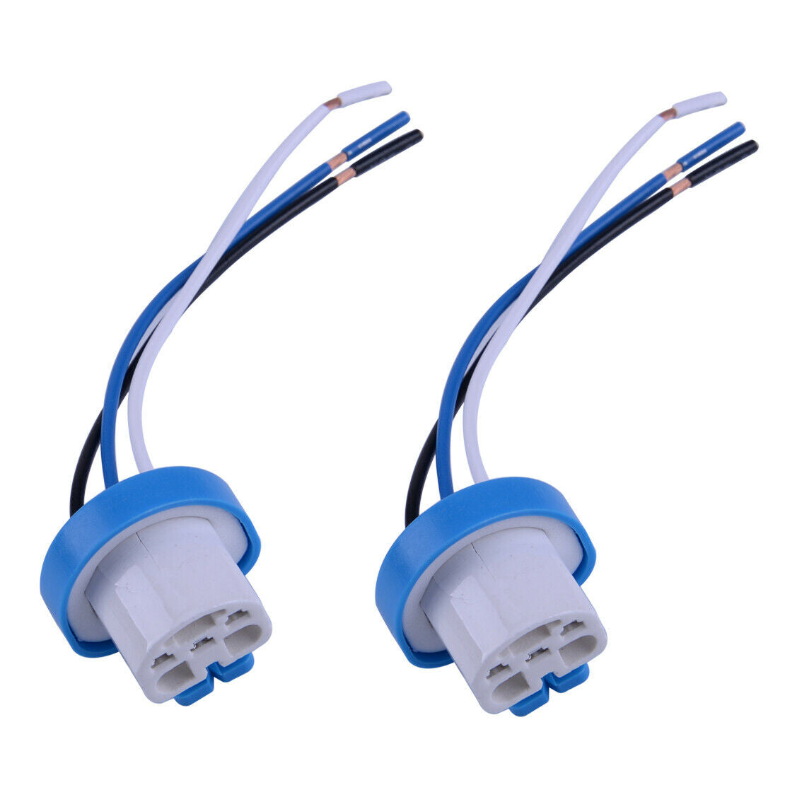 2X Headlight Bulb Female Wiring Adapter Harness Connector Socket as