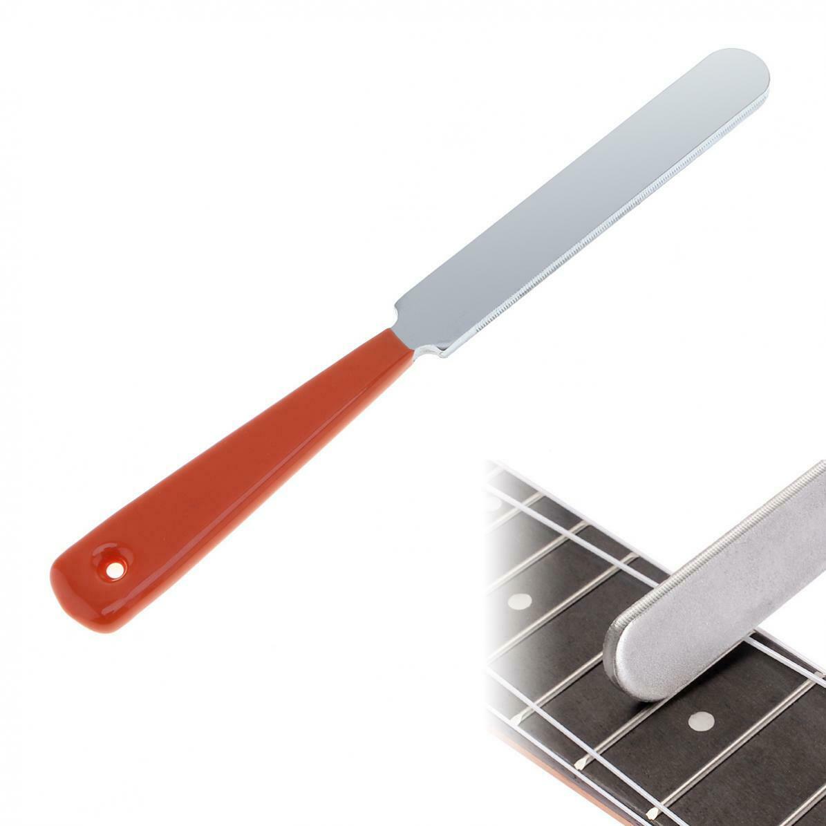 Guitar Fret Crowning Luthiers Tools Stainless Steel File Grinding Tool Dual Edge