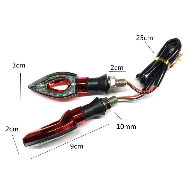 Universal Motorcycle Bike LED Flashing Turn Signal Lamp Indicator DRL Taillights