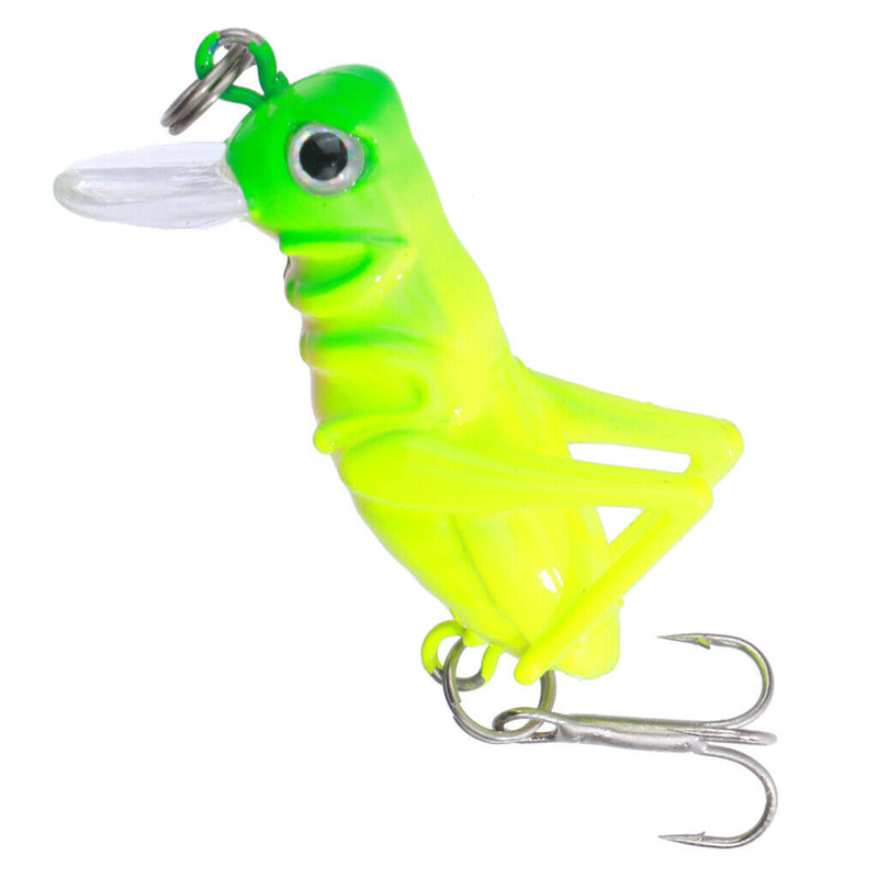 4cm Artificial Grasshopper Insect Fish Lure Sea Fishing Jig Hard Bait Hook