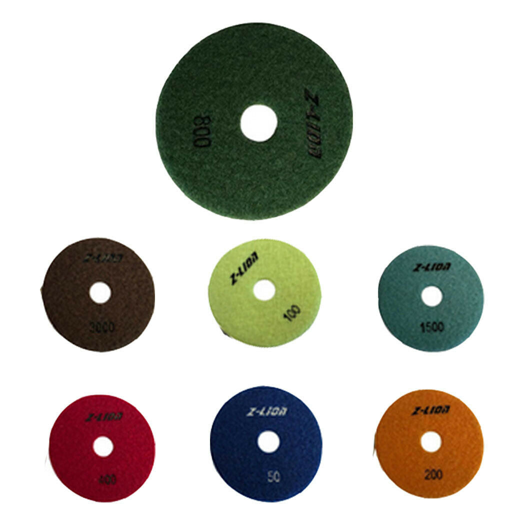 4inch Diamond Dry Polishing Pads for Concrete Granite Stone Marble 50#