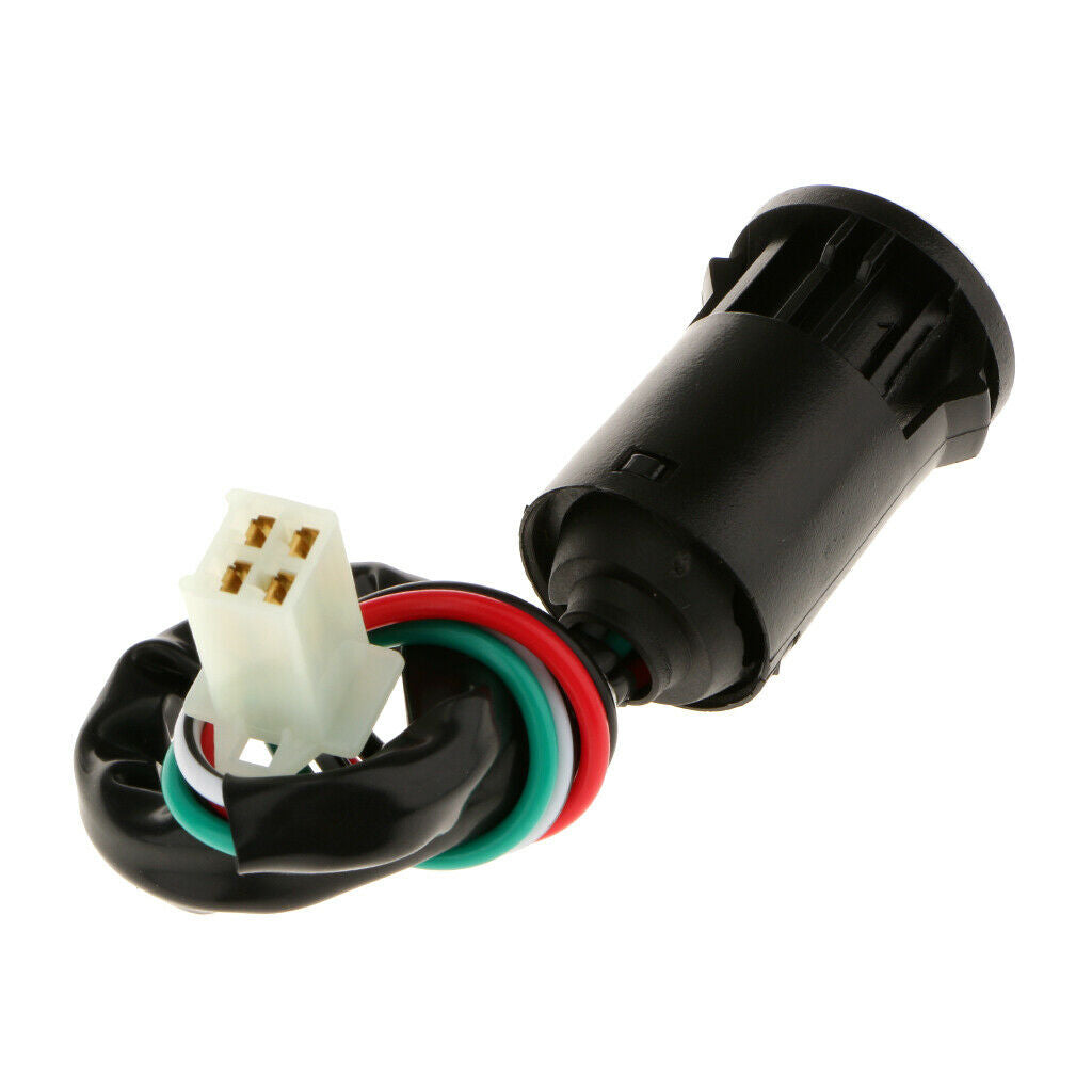 Ignition Lock Cylinder Fit for ATV Quad & Dirt Bikes 70cc 4 Wires Connection