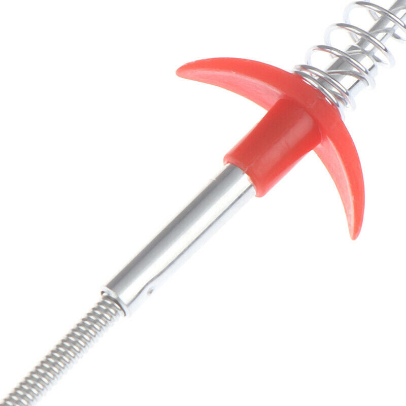 Metal Hand Kitchen Sink Cleaning Hook Sewer Dredging Device Spring Pipe Hair IE