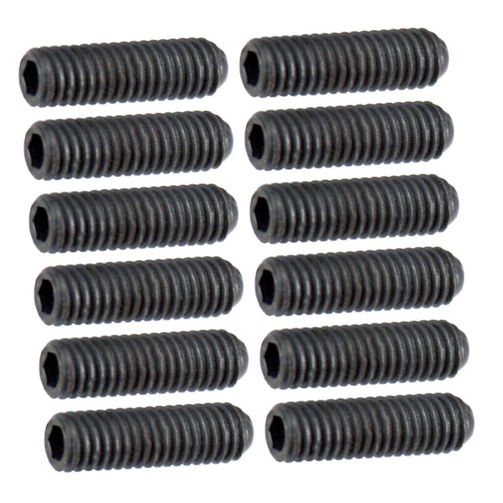 12x Tremolo Bridge Saddle String Locking Hex Screws for Guitar