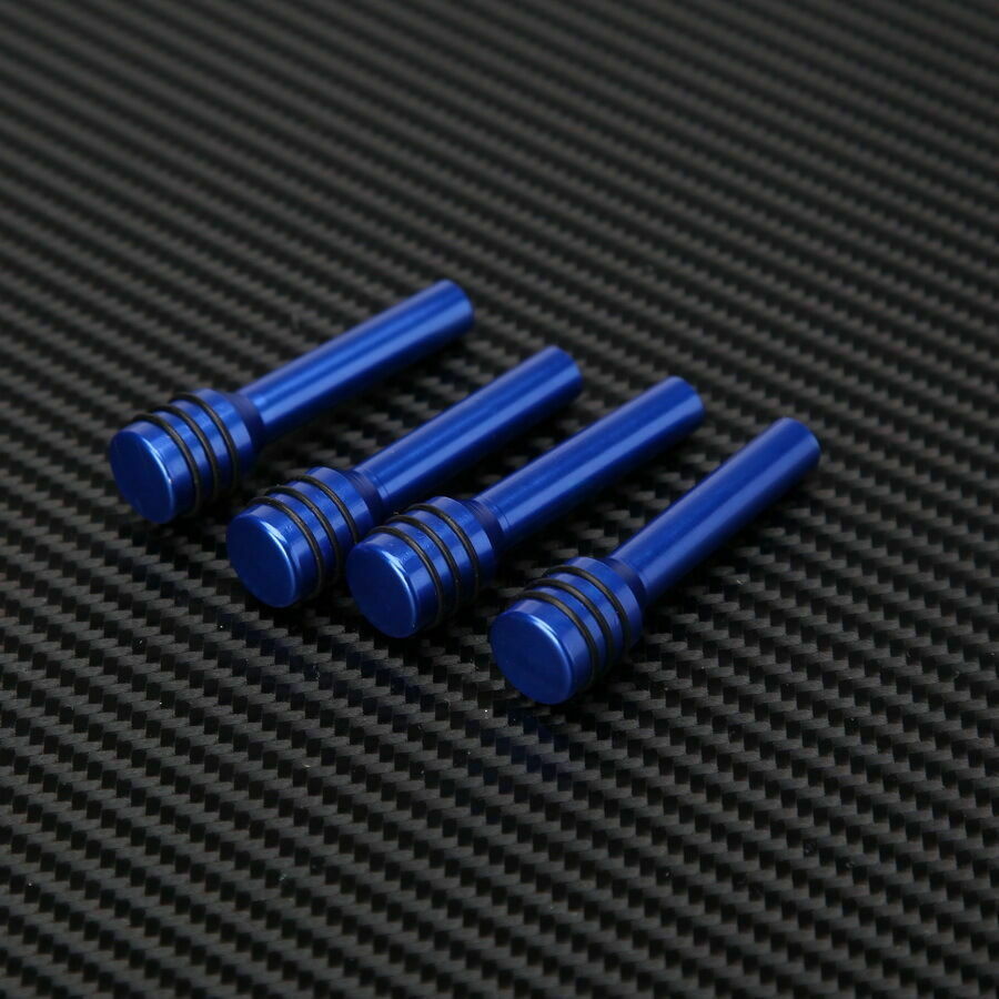 4Pcs Blue Alloy Universal Car Auto Truck Interior Door Lock Knob Pull Pins