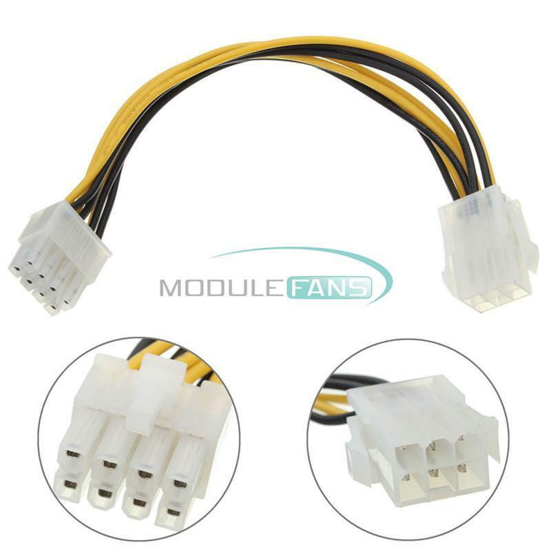 6Pin to 8Pin PCI Express Power Converter Cable Cord Connector For CPU Video Card