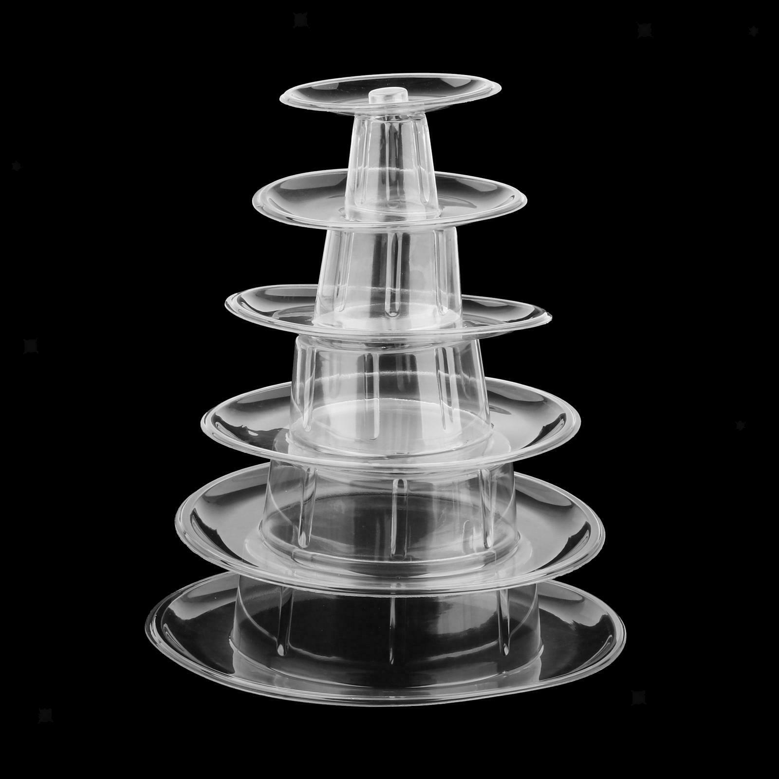 6-Layer Macaron Tower Stand Cupcake Display Cake Tray Bakery Festival Party