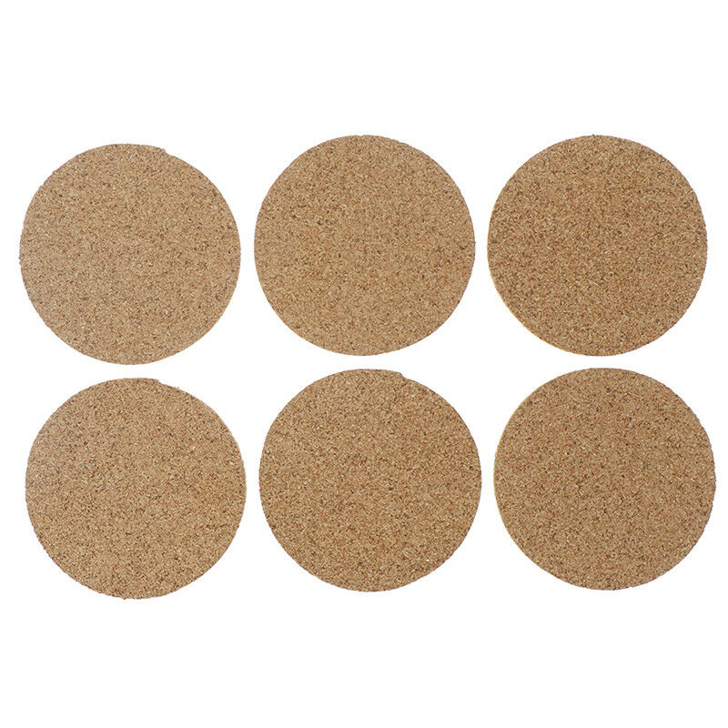 6pcs Cork Wood Drink Coaster Tea Coffee Cup Mat Pads Table Decor Tablewar.l8