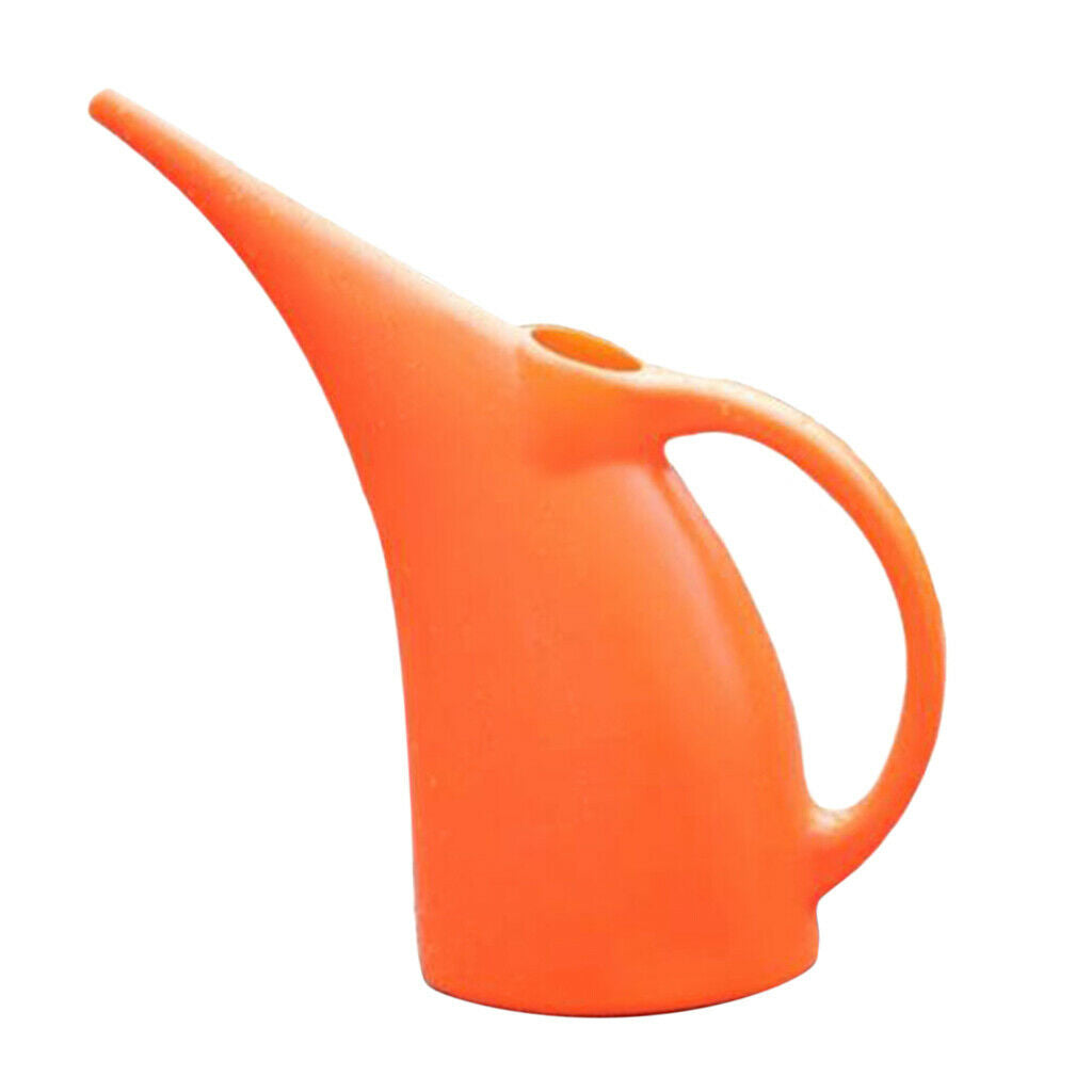 2 Pieces Lightweight Watering Can Garden Plants Indoor Outdoor 2L Orange