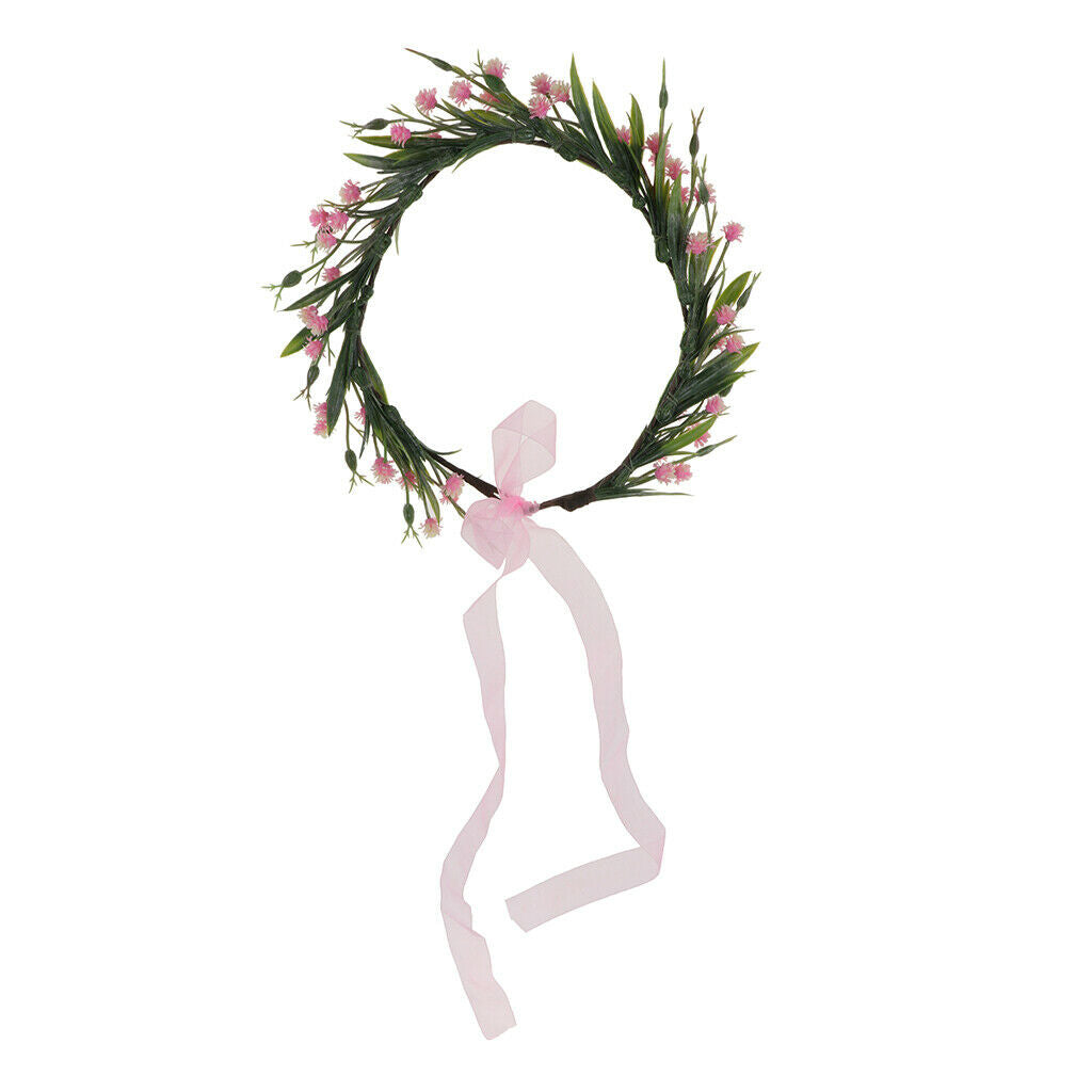 Bridal Silk Flower Wreath Headband Hairband Wedding Hair Accessories