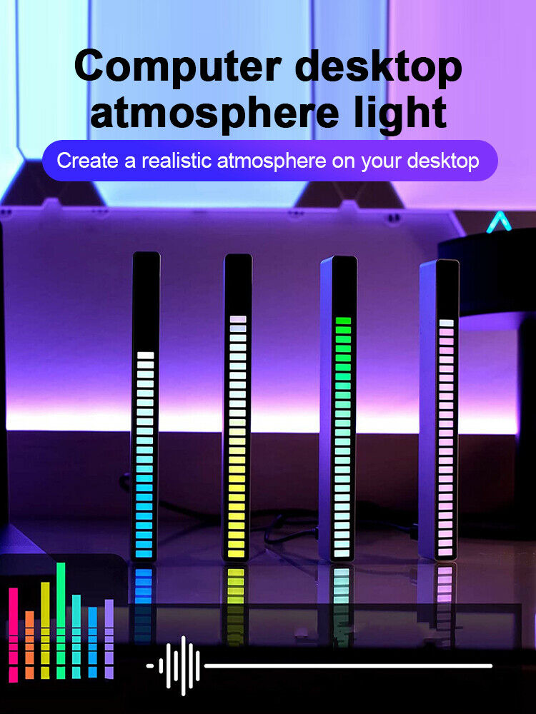 LED Pickup RGB Light Bar Music Sound Sensing APP Control Car Atmosphere Lamp LIN