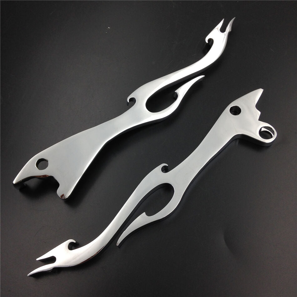Chrome Brake Clutch Flame Hand Levers Fit for SUZUKI Intruder 800 1400 1500