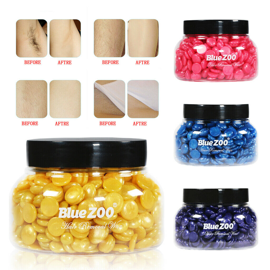 2 Pcs Wax Beans Hot Film Wax Bead Hair Removal Painless Depilatory 150g