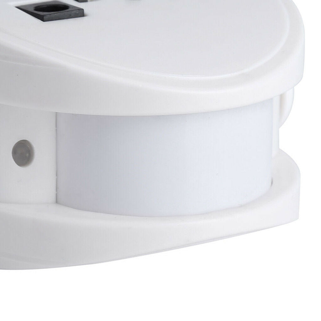 1x New Wireless Gate Door Bell Welcome Alarm Motion Sensor Doorbell White