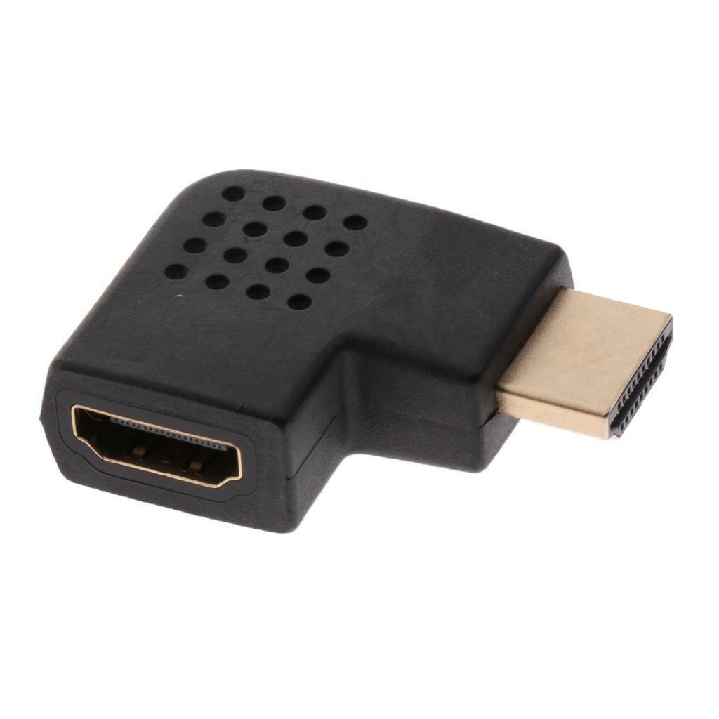 Left Angle Adapter Vertical Flat M/F Connector Low Profile Design