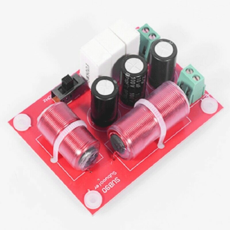 120W Subwoofer Crossover Professional Bass Frequency Divider for 4-8 Inch SpW7D2