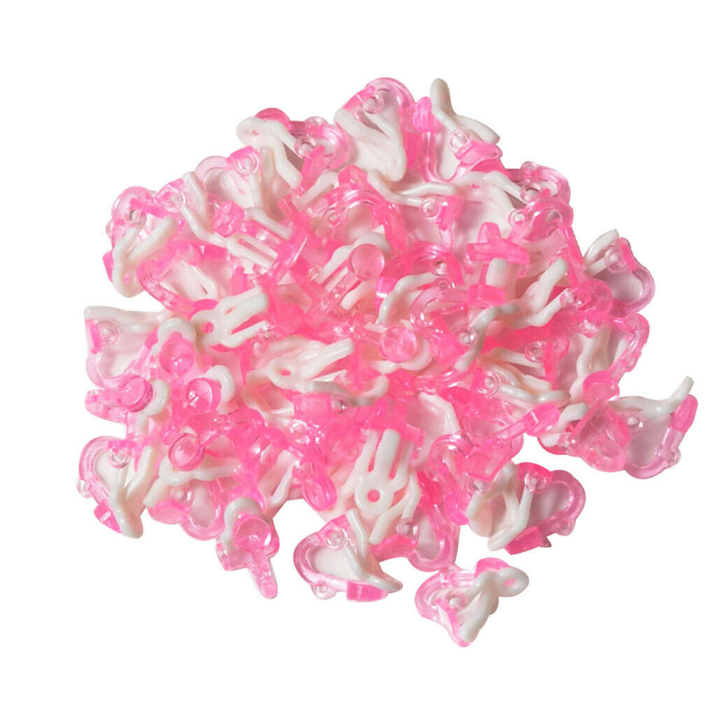 100 Pieces Ear Clips Base Ear Hanging No Piercing Earring Base for Children