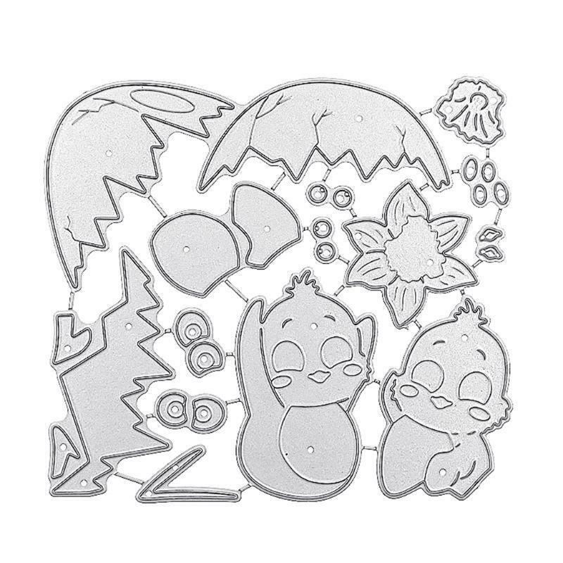 Chick Metal Cutting Dies Stencil Scrapbooking DIY Album Stamp Paper Card Mold