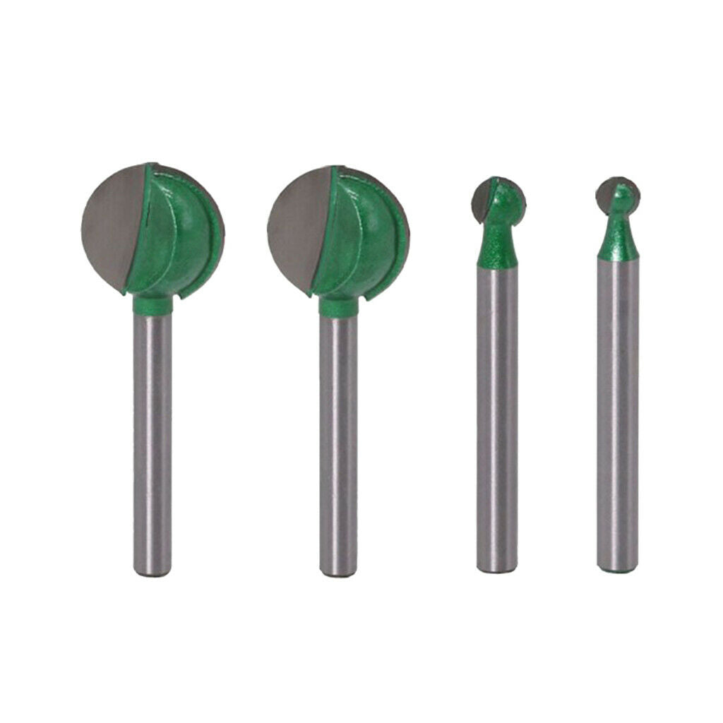 6mm Shank Woodworking Ball Cutter Router Bits for  Carving Engraving