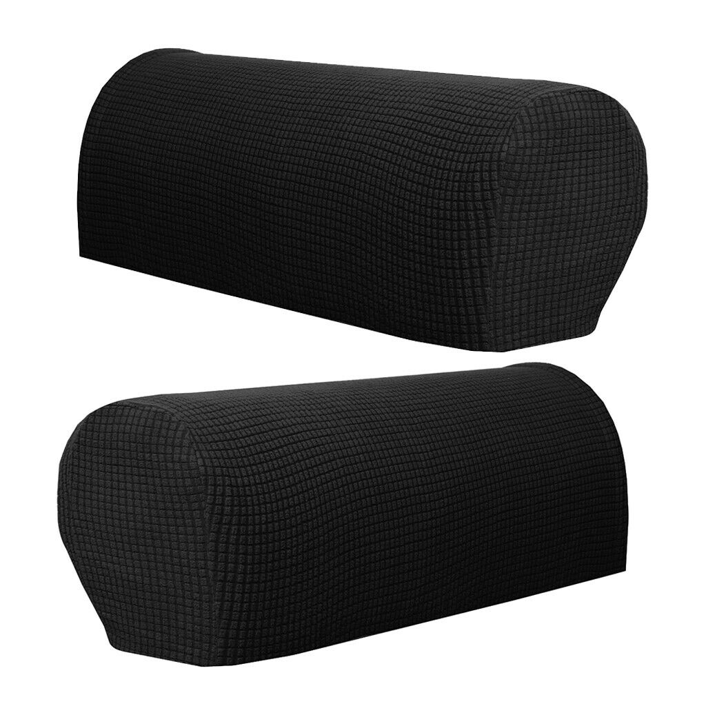 3 Pairs/ 6 Pieces Armchair Arm Covers Stretchable Sofa Arm Caps Armrest Covers
